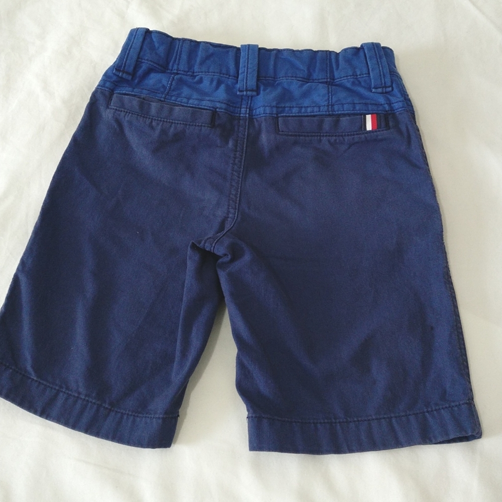 Tommy Hilfiger Boys 2 Shorts Bundle Navy Blue And Plaid Size 7 - Picture 8 of 8